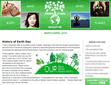 Tablet Screenshot of greenlivingnewsletter.com